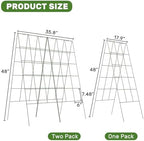 DOEWORKS 48" Cucumber Trellis, 2-Pack, Foldable, for Cucumbers, Beans, Tomatoes, Flowers - Image 2