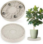 2 Pack Plant Caddy with Wheels,14" Rolling Plant Stand 165 LBS Heavy Duty with Hidden 360 ° Rotating Silent Wheel Wheels for Outdoor Indoor Large Plant Pots, Flower Pot, Patio by JAOXISOU