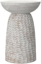 SIMPLIHOME Boyd 16" Wide Solid Wood Round End Table in White Wash - Image 7
