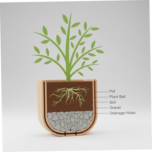 2PCS Barrel Planter 7.5 Inch Resin Large Pots for Plants with Drainage for Indoor Outdoor Garden Yard - Image 5
