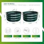 GARDMAX 2 Pack 2x2x1FT Galvanized Round Raised Garden Bed Kit, Metal Planter Boxes Outdoor with Easy Assembly, Large Garden Bed for Vegetables, Fruits, Flower, Herbs Dark Green - Image 5