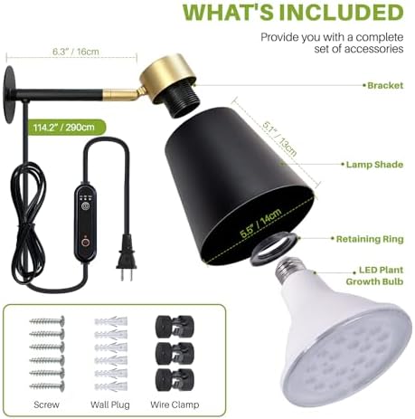18W Wall Mounted Hanging Grow Light for Plants - Image 6
