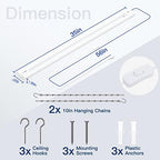 BBOUNDER 4Pack 3FT LED Shop Light, 65000K, 3300LM, Linkable for Garage - Image 6