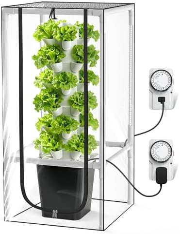JESLED 6 Tiers Hydroponics Growing System Kits with LED Grow Lights,Tent by JESLED
