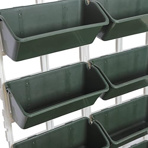 4 Tier 8 Pockets Vertical Raised Garden Bed,Wall Hanging Plant Holder Indoor Outdoor Balcony Vertical Raised Flower Bed with Drainage Holes for Herbs Flowers Vegetables Plants - Image 4