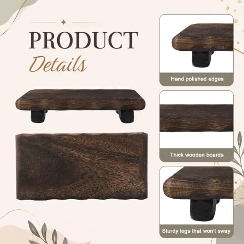 Briwooody Wood Riser Pedestal Stand for Kitchen Counter, 16 x 8 Inch - Image 3