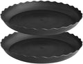 2 Pack of 18 inch Plant Saucer Plant Tray, Plastic Plant Saucer, Heavy Duty Plant Tray for Pots, Plant Saucers for Indoors Planter, Garden Water Plate Bowls for Gallon Grow Bags (Black) by Unknown