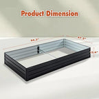 Galvanized Raised Garden Bed Kit Outdoor, 8X4X1FT Metal Planter Boxes Set, Large Rectangle Planters Garden Vegetable & Flower Beds for Herbs, Fruits, Planting Backyard Patio - Image 3