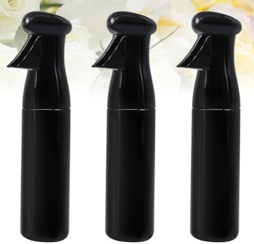 Hand Press Spray Bottle Sleek Modern Design 3pcs with Big Capacity Glass and Abs Material, Dishwasher Safe Long-term Storage Solution Black for Home and Salon Use - Image 7