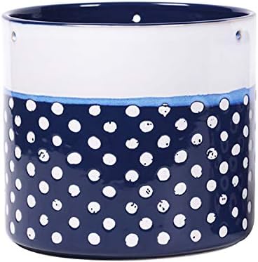 Blue Sky Ceramic Hanging Carla Dot 6.5'' Flower Pot, Multi Color by BlueSkyClayworks