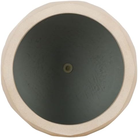 SAFAVIEH Outdoor Collection Kane Beige Cement Ficonstone Planter Pot Set of 2 - Image 5