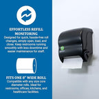 San Jamar Ecologic Element Recycled Plastic Lever Paper Towel Dispenser, Manual Towel Dispenser, Wall Mounted Dispenser with Zero Waste for Home and Business, 8 Inch Rolls, Black - Image 5