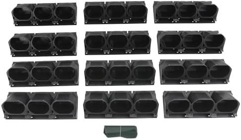 Wall Mounted Wall Planter, 36 Pockets Hanging Wall Planter (Black) - Image 6