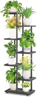 iDavosic.ly Plant Stand Indoor Outdoor, 6-Tier Tall Metal Shelf, Black by iDavosicly