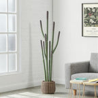 64” Artificial Cactus Plant with Brown Decorative Planter, Realistic Faux Cactus Plants Indoor, Tropical Artificial Cacti Floor Plant for Table Living Room Office Porch Home & Outdoor Decor - Image 2