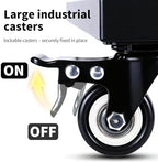 Plant Caddy with Wheels 2 Pack, 20'' Heavy Duty Large Rolling Plant Stand - Image 3