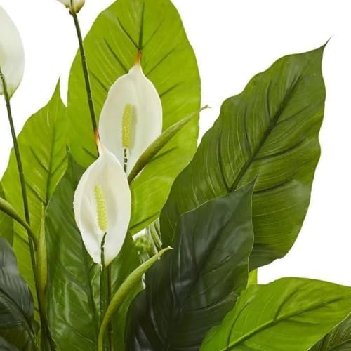 Nearly Natural 42 in Artificial Spathiphyllum Peace Lily Real Touch Plant - Image 2