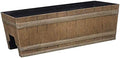 GROWSCAPE 1073D-265R Jameson planters, 24" - Deck Rail, Distressed Oak by GROWSCAPE