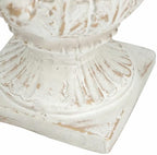 White and Gold Decorative Urn Planter, 9.4 x 10.6 Inch - Image 5