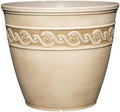 GROWSCAPE Corinthian Round Planter Pot w/Drainage Holes, 10" Desert Tan by GROWSCAPE