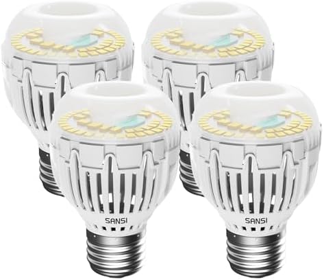 SANSI 130W Equivalent 2000 Lumens 5000K Daylight A15 LED Light Bulbs 4-Pack by SANSI