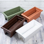 Root & Vessel Countryside Railing Planter Box, 24 Inch, Brown - Image 4