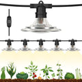 Outdoor LED Grow Lights for Greenhouse 6-Light Waterproof String Grow Light, Full Spectrum LED Plant Grow Light Lamp, Waterproof Greenhouse Grow Lights for Seedling, Veg, Flower by Espird