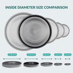 Heavy Duty Ceramic Plant Dish - with Silicone Feet for Added Surface Protection - Scratch-Resistant Plant Saucers, Pots 10.75" at the Base or Less, Flower Pot Saucers, Pebble Tray for Plant Humidity - Image 5