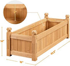 Yaheetech 43.5" Wooden Raised Garden Bed Rectangular Planter Box, 1pcs - Image 3