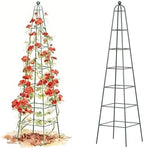 Vego Garden 9 ft Pyramid Obelisk Garden Trellis, Metal Rustproof Plant Support by Unknown