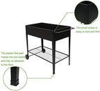 Raised Planting Box with Legs - Outdoor Raised Garden Bed On Wheels - Standing Boxes Planter for Vegetables Flowers Herbs - Image 4