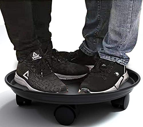 Plant Caddy with Wheels Heavy Duty,4 Pack of Plant Pallet Caddy,Round Potted Plant Stand Mover,Rollers Dolly Trolley Tray with Wheels (15.5" 4pcs Black) - Image 5