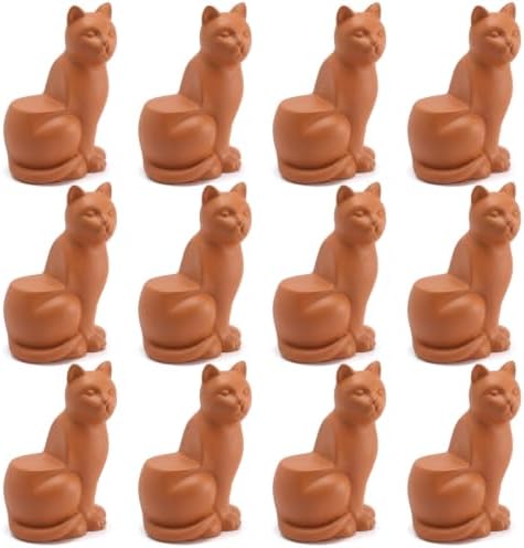 LemonRoad 12 Set Cat Pot Feet for Outdoor Planters, Terra Cotta Cement by Unknown