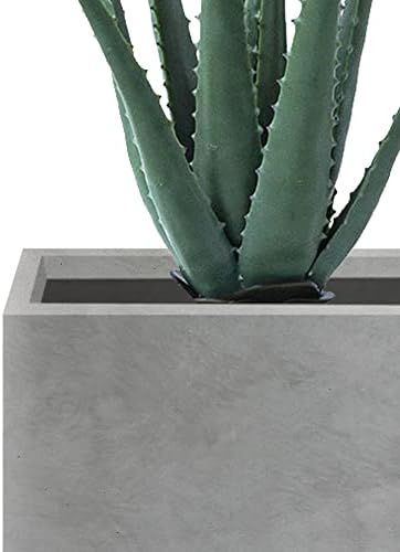 Kante Accent Square Pale Gray Concrete Planter 12" W, Outdoor - Image 7