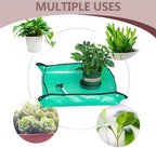 Repotting Mat Planting Mat Flower Pots Transplanting Mats Gardening PE Plant Repotting Mat Foldable Waterproof Gardening Potting Pad(100Orange) - Image 4