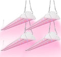 FREELICHT 4Pack 4FT Grow Light for Indoor Plants, 60W=350W, Red Blue by FREELICHT