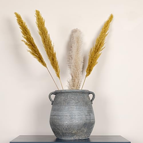 Creative Co-Op Whitewashed Terra-cotta Urn, Grey - Image 7