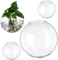 4pcs Glass Wall Planter Globe Terrarium Holder for Flowers by ORFOFE