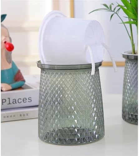 Indoor/Outdoor Plant Pot, Planter Self-absorbing Transparent Gallon Hydroponic Double Layer Set of Pots for Lazy People Special Utensils Pots,Home Decor,Plant Lover Gift (Color : Gray 2pc) - Image 5