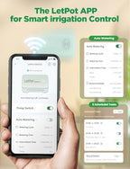 LetPot Automatic Watering System for Potted Plants, [Wi-Fi & App Control] Drip Irrigation Kit System, Smart Plant Watering Devices for Indoor Outdoor, Water Shortage Remind, IPX66, Green - Image 7