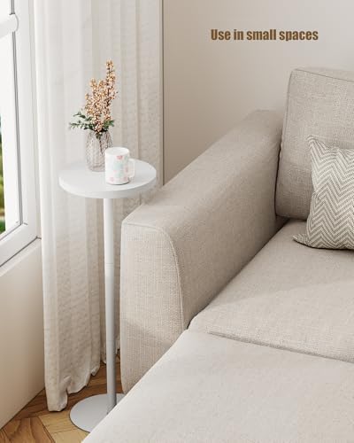 TUTOTAK Tall Round Side Table, Small End Table, Drink Table,Pedestal Table - Image 2