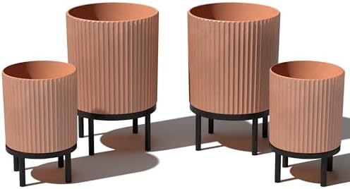 Veradek Demi Series Raised Duo Planters - Set of 2 Planters with Stands by VeradekOutdoor