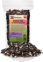 Premium Bonsai Soil All Purpose Fast Draining Mix - Pumice, Lava, Calcined Clay and Pine Bark Potting Pre Mixed Bonsai Plant Soil Mixture by GARDENERA - Made in USA - (4 Quart Bag) by Gardenera
