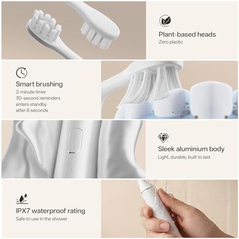 Oday Sonic Electric Toothbrush for Adults with Wall Mounted UV Cleaner - Image 2