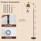 Grow Lights for Indoor Plants Full Spectrum, Plant Lights for Indoor Growing with 30W 4000k, 24H Timer, Standing Tall Grow Lamp for Middle Large Plants(72'', Height Adjustable) - Image 4