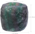 rockcloud Natural Raw Flourite Taper Tea Light Candle Holder - Image 2