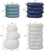 JONATHAN Y Hollis Modern Minimalist Handmade Concrete Stacked Ring Planter Set with Drainage Holes, Matte Cool Tone (Set of 4) (PLN1003B-4SET) - Image 3