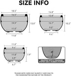 Kante Modern Home Minimalist 20" Dia Charcoal Concrete Bowl Planter - Image 2