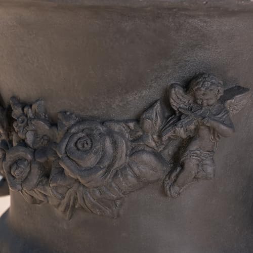 Buena Vista Urn Planter, 24 Inch, Antique Black - Image 5