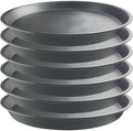 6 Pack 15 Inch Gray Plant Saucers, Heavy Duty PP Trays for Large Pots by GARRDEEN